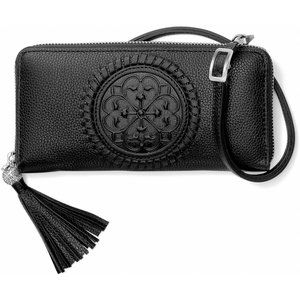 Brighton Ferrara Black Zip Around Wallet